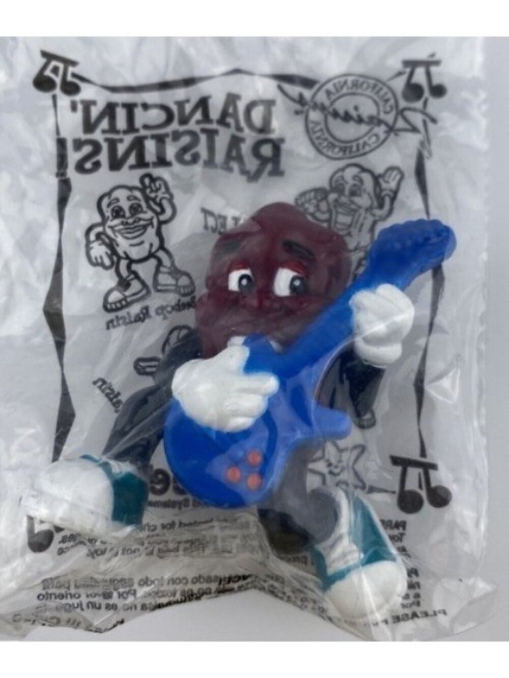 Hardees California Dancin' Raisins Lot of 4 2001 Mini Figures 2" Sealed Complete - Picture 4 of 8